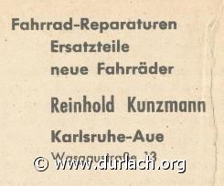 Fahrrad Reinhold Kunzmann 1960