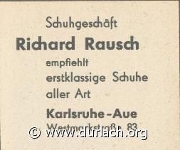 Schuhgeschft Richard Rausch 1960