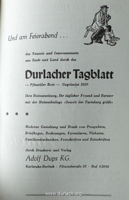 Durlacher Tagblatt 1956