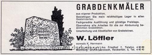 Grabdenkmler W. Lffler 1976