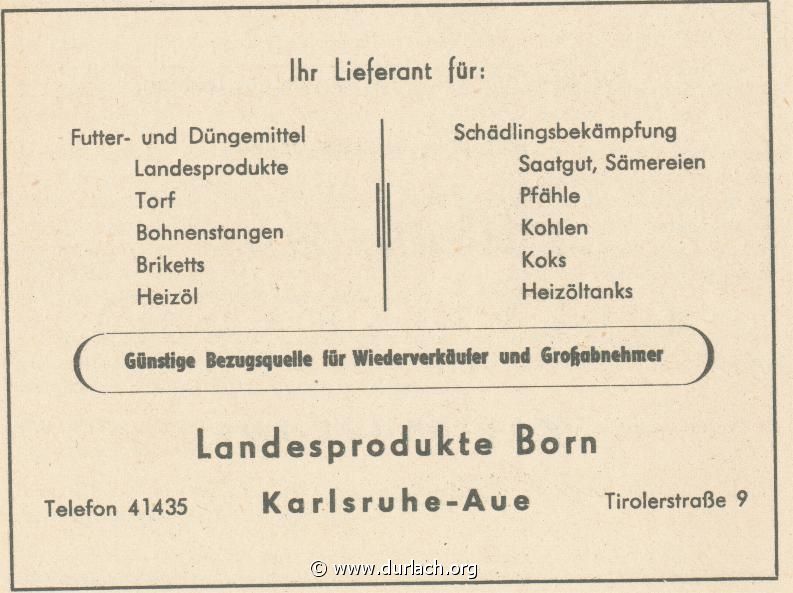 Landprodukte Born 1960