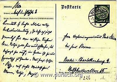 1936 - von Durlach nach Berlin