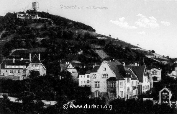 Durlach i. B. mit Turmberg