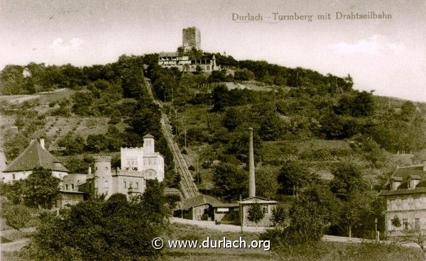 Durlach - Turmberg mit Drahtseilbahn