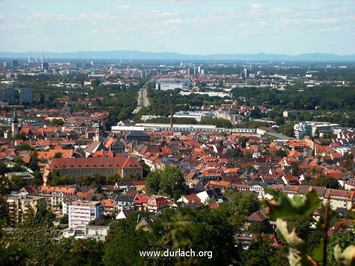 Blick von der Aussichtsterrasse am Turmberg 2009