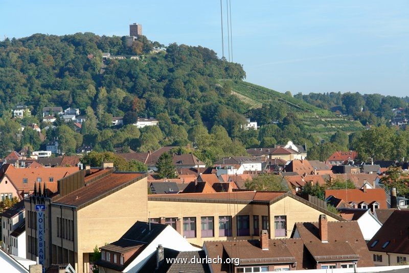 2013 - von der Pfinzstr. Blick auf den Turmberg