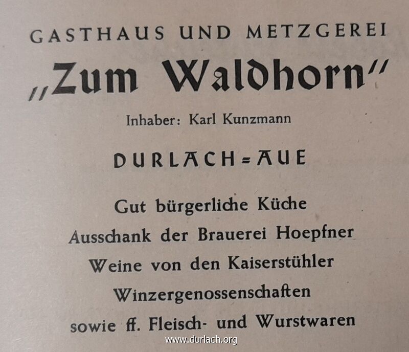 Gasthaus Metzgerei "Zum Waldhorn"