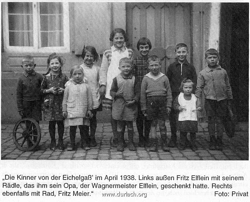 Kinder aus der Eichelgass 1938