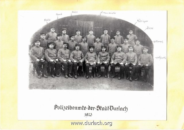 Polizei Durlach 1923