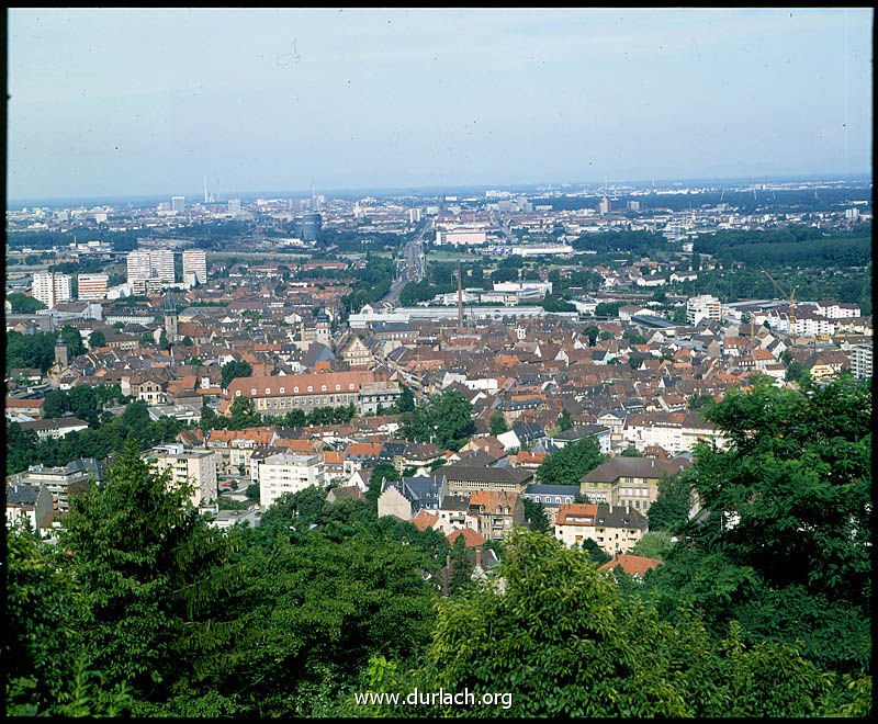 Ansicht vom Turmberg ca 1983