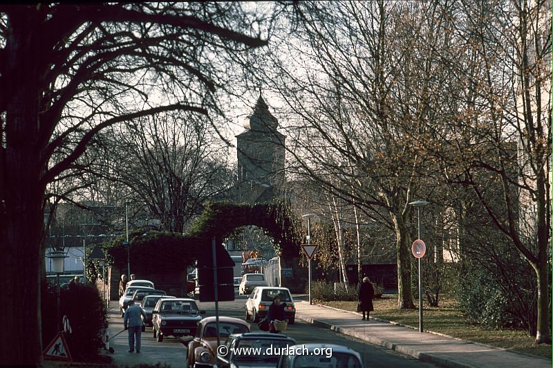 ca. 1985 Blick von der Prinzessenstr. in den Weiherhof