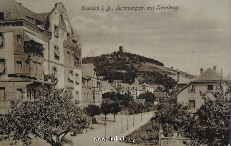 Beginn von Turmberg- und Drrbachstrae