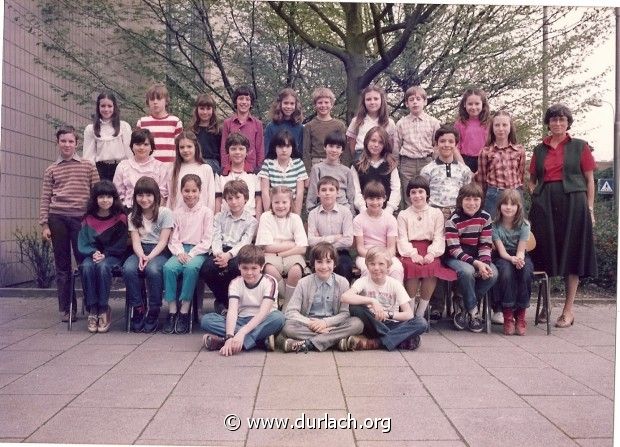 Schloschule Klasse 4 b 1983