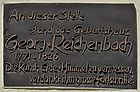 Gedenktafel v. Reichenbach