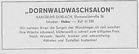 Dornwaldwaschsalon 1956