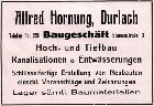 Baugeschft Alfred Hornung 1926