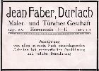Maler Jean Faber 1926