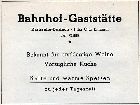 Wirtschaft Bahnhof-Gaststtte 1951