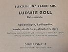 Ludwig Goll Elektro- und Radiohaus 1955