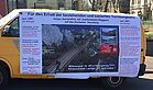 Plakat gegen Verlngerung der Turmbergbahn - Artmann