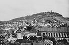 Durlach - Blick auf den Schloplatz und die Karlsburg 1955