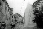 Wasserrohrbruch in der Bienleinstorstrasse, 1989
