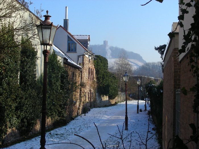 Stadtgraben am Basler Tor im Winter