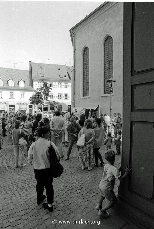 1988 - Veranstaltung mit Clown Schorsch auf dem Marktplatz