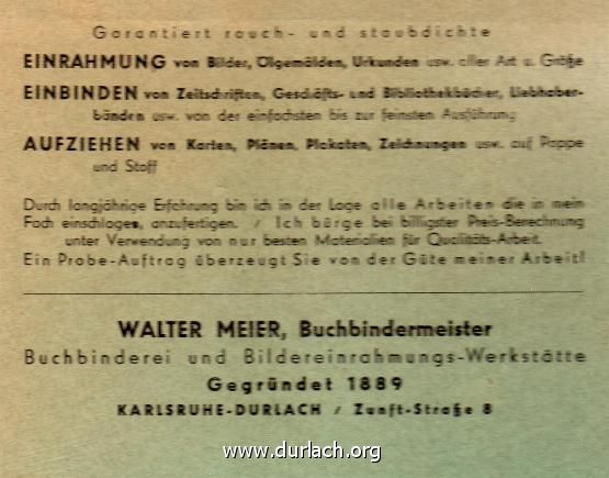 Walter Meier Buchbindermeister