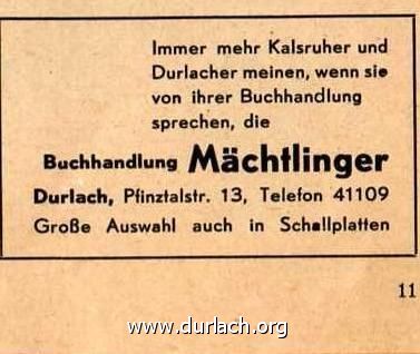 Buchhandlung Mchtlinger 1966