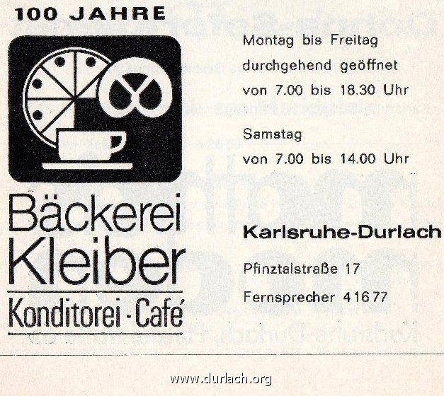 1977 Bckerei + Cafe Kleiber