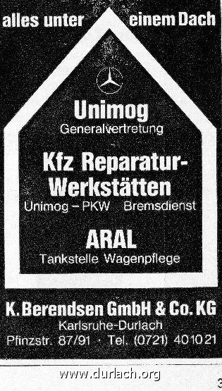 1977 ARAL-Tankstelle - Unimog-Vertretung