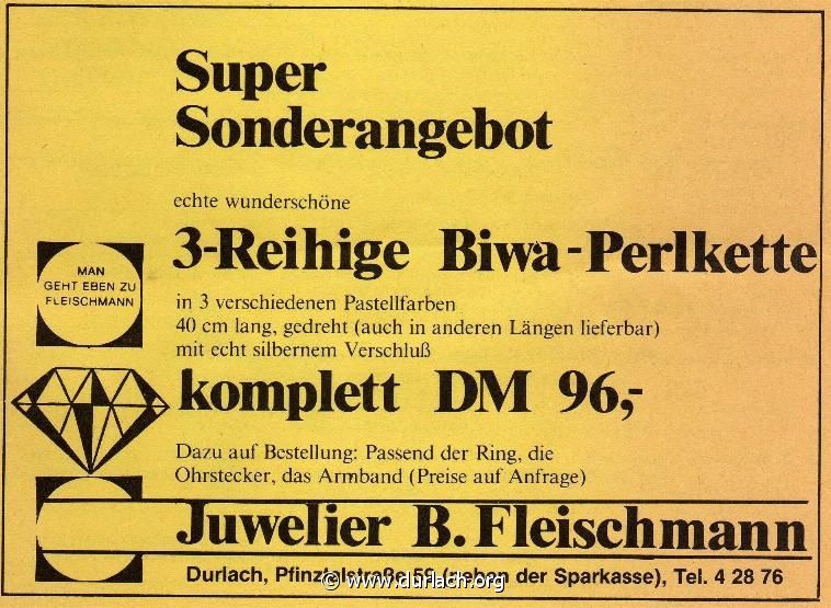 1985 Juwelier Bernd Fleischmann