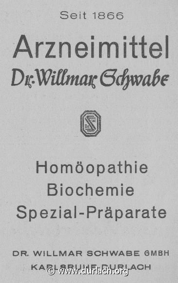 Arzneimittel Dr. Willmar Schwabe 1951
