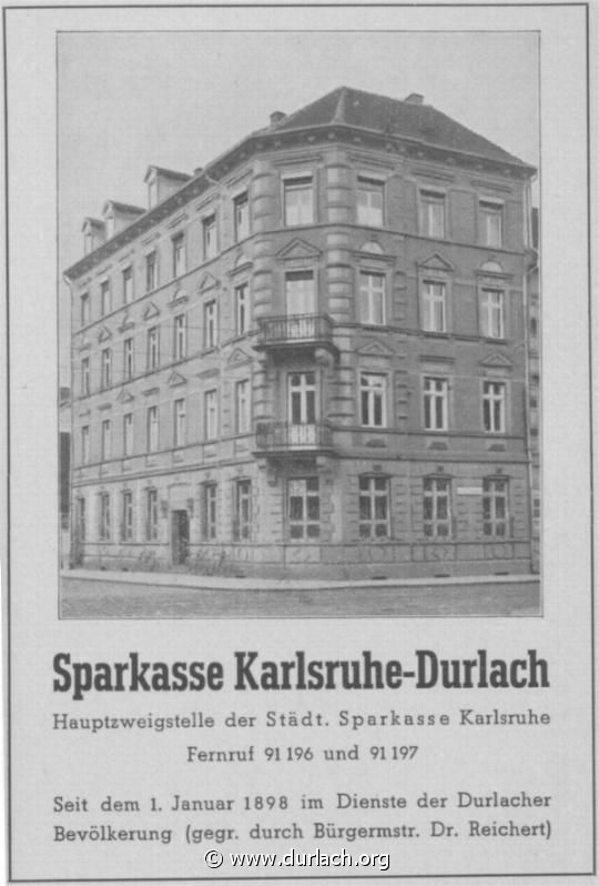 Sparkasse Karlsruhe-Durlach 1951
