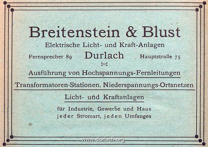 1922 Breitenstein & Blust