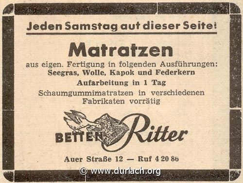 Betten Ritter 1957