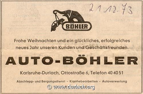 Auto Böhler 1973
