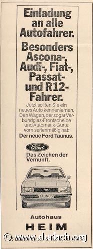 Autohaus Heim 1976