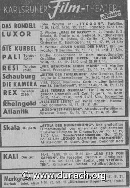 Karlsruher Film-Theater 1955