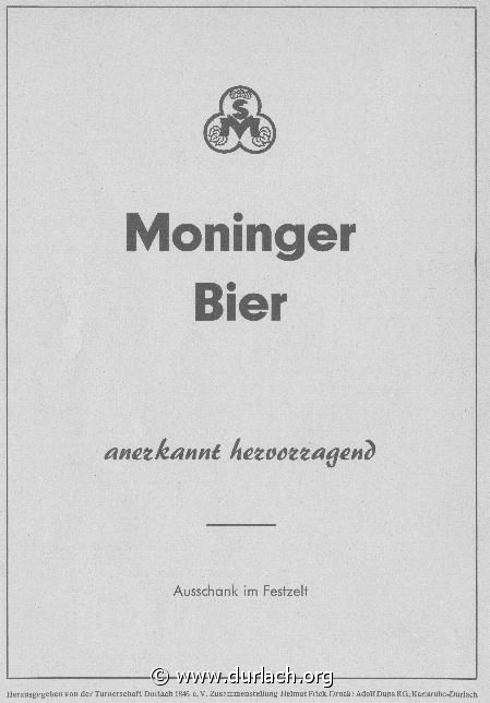 Moninger Bier 1956