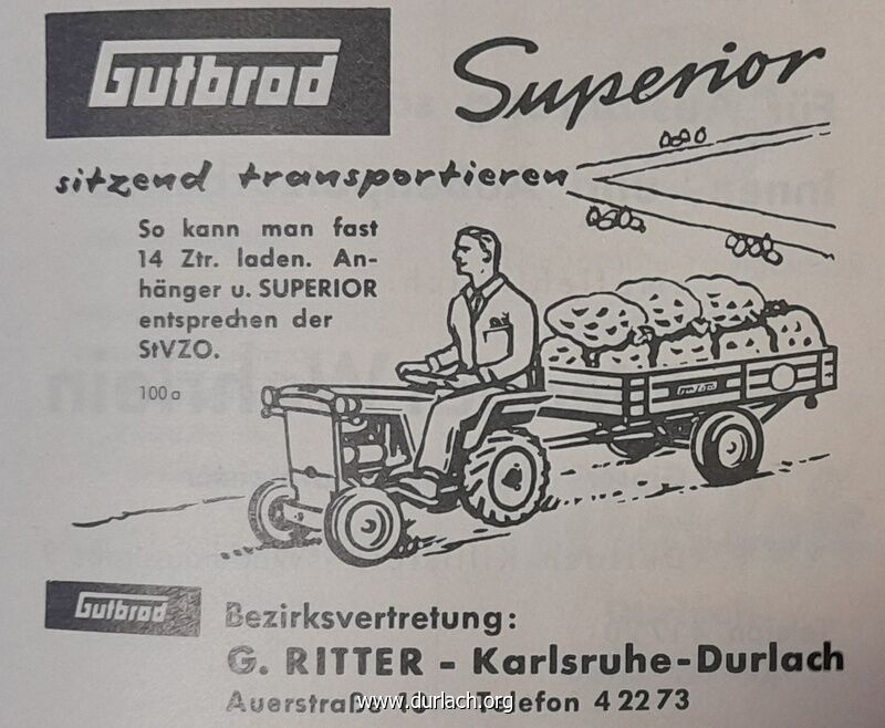 G. Ritter Auerstr. 10 Gutbrod 1963