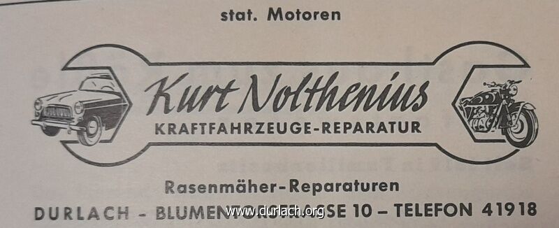 Kurt Nolthenius, Kraftfahrzeuge 1963