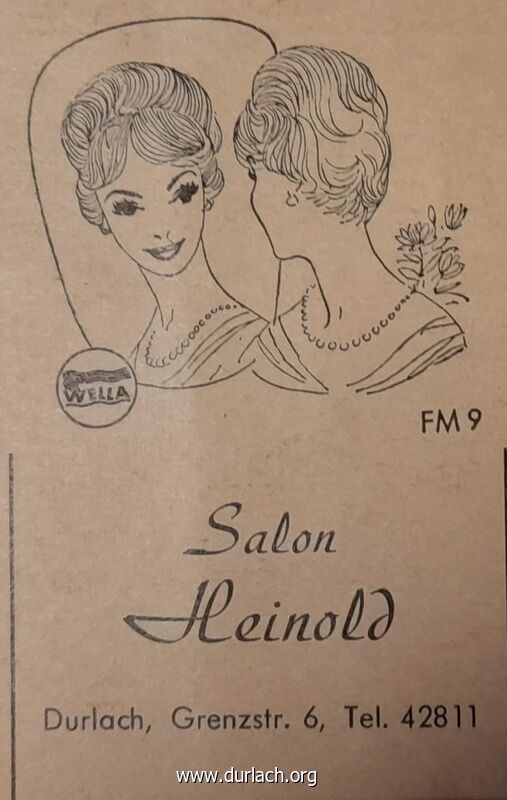 Friseur Salon Heinold, Grenzstr. 6 1963