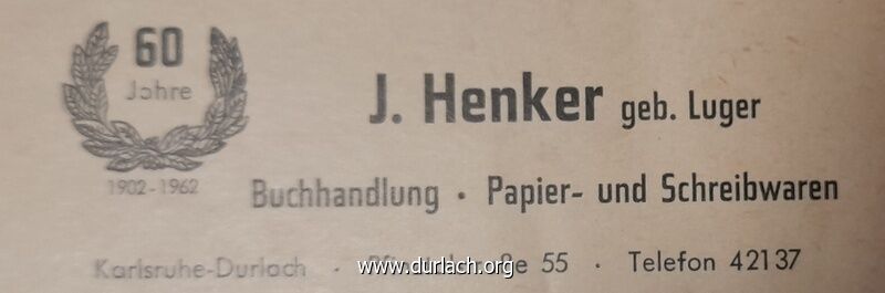J. Henker Buchhandlung Pfinztalstr. 55
