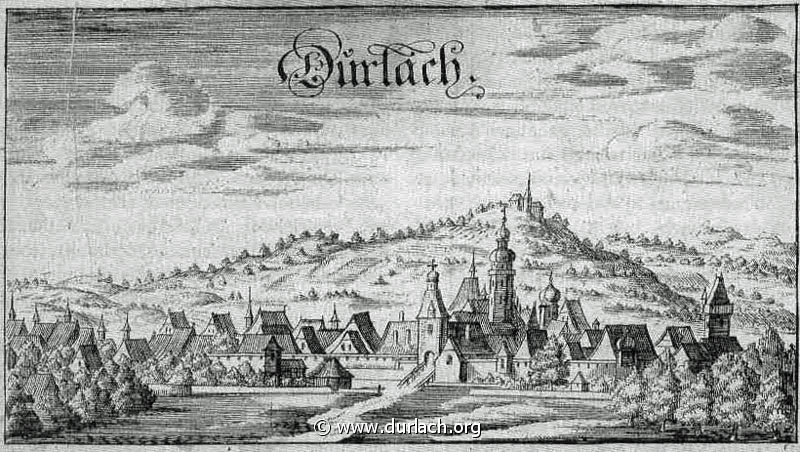 1687 - Kupferstich von Durlach