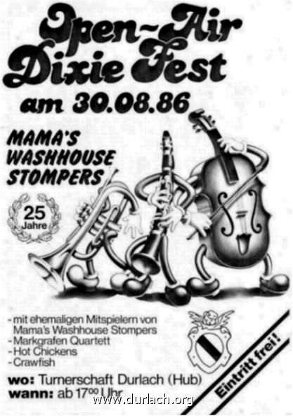 1986 - Dixie Fest 25 Jahre Mama's Washhouse Stompers