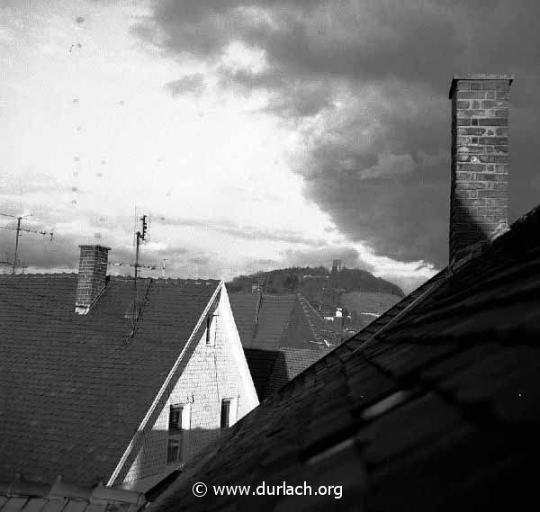 Gewitter ber dem Turmberg. Ca. 1978