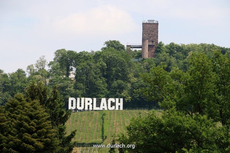 "Durlach" -schriftzug am Turmberg