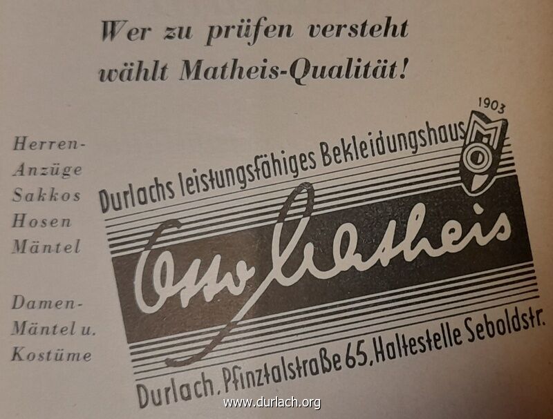 Otto Matheis Bekleidungshaus